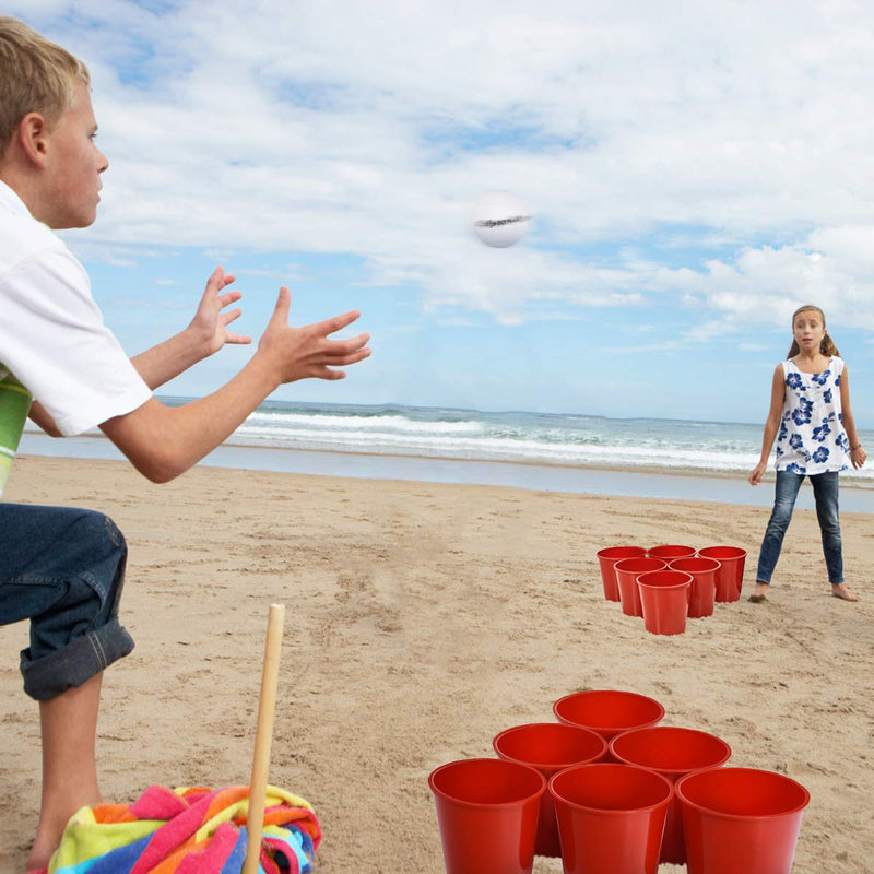 Load image into Gallery viewer, Yard Pong, Giant Pong Game Set with 12 Buckets, 2 Balls and a Carry Bag
