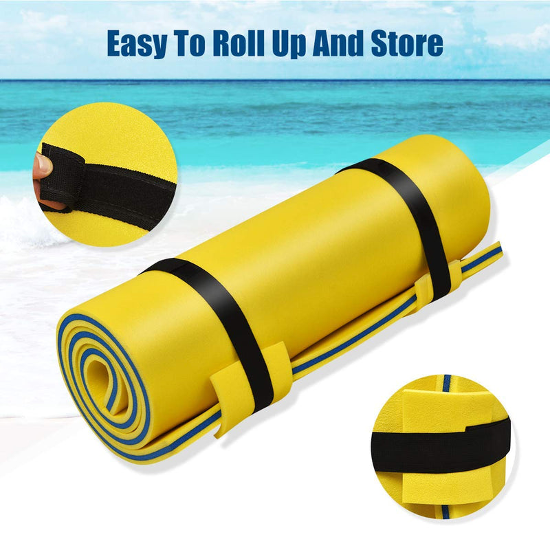 Load image into Gallery viewer, Floating Water Pad Mat, with Rolling Pillow Design - GoplusUS
