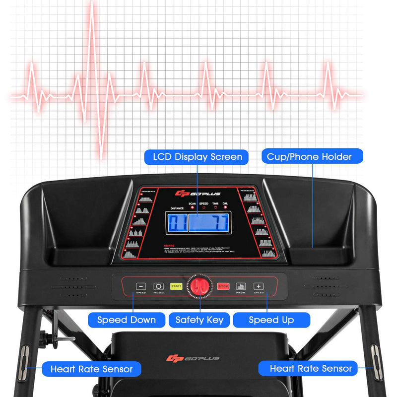 Load image into Gallery viewer, Electric Folding Treadmill, Adjustable Incline and Low Noise Design - GoplusUS
