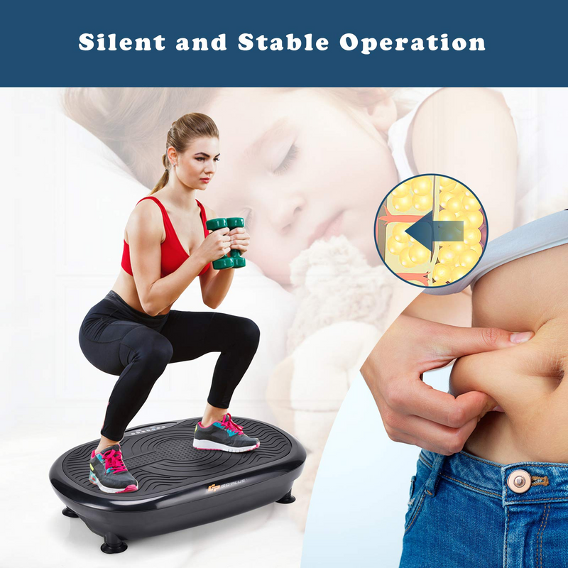 Load image into Gallery viewer, Goplus 3D Vibration Platform Exercise Machine, Mini Vibration Plate w/Remote Control, 1-99 Level Adjustable Speed - GoplusUS

