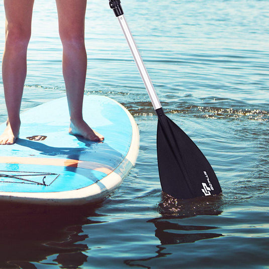 Adjustable Paddle Board Paddle, 3-Piece Aluminum Alloy - GoplusUS