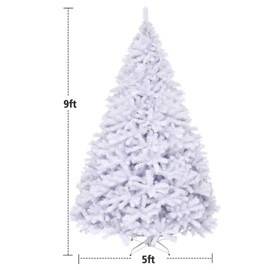 6ft /7.5ft/9ft White Artificial Christmas Tree - GoplusUS