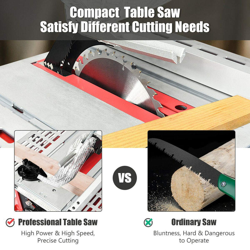 Load image into Gallery viewer, Table Saw, 10-Inch 15-Amp Portable Table Saw, 36T Blade
