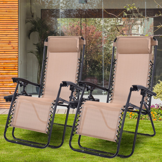Reclining garden chairs best sale trespass