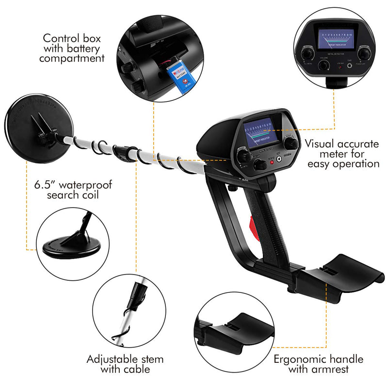 Load image into Gallery viewer, Adjustable Metal Detector, Professional Higher Accuracy Gold Detector - GoplusUS
