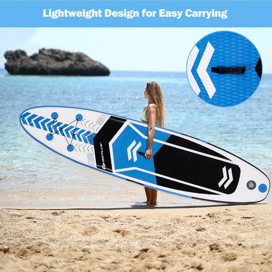 10.5FT Inflatable Stand Up Paddle Board 6" Thick SUP Cruiser - GoplusUS