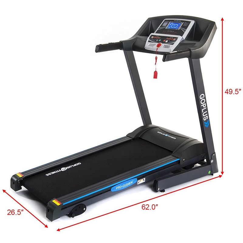 Load image into Gallery viewer, 2.2HP Folding Treadmill Electric Support Motorized Power Running Fitness Jogging Incline - GoplusUS
