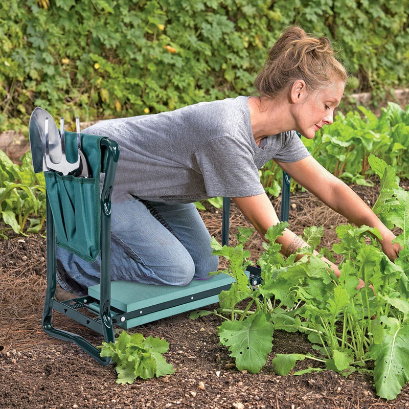 Load image into Gallery viewer, Folding Garden Kneeler Bench Heavy Duty Gardener Kneeling Pad Cushion - GoplusUS

