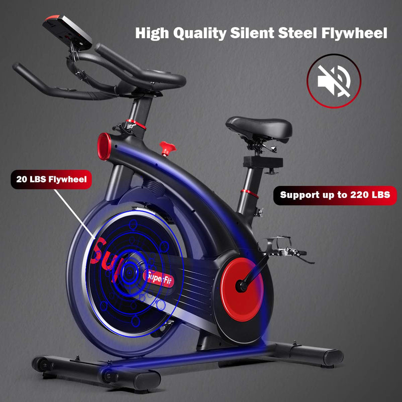 Load image into Gallery viewer, Indoor Cycling Bike, Silent Belt Drive Exercise Bike with Phone Holder - GoplusUS
