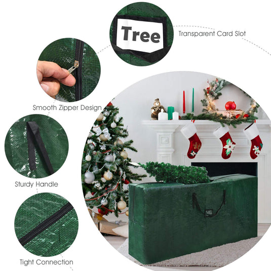 Large Christmas Tree Storage Bag, Fits up to 9 ft Disassembled Xmas Holiday Tree - GoplusUS