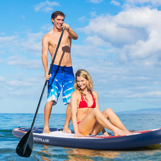 10/ 11FT Inflatable Stand up Paddle Board Latest Inkjet Process Anti-Fading - GoplusUS