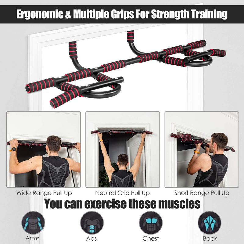 Load image into Gallery viewer, Goplus Pull up Bar for Doorway, Chin Up Bar Body Workout Equipment - GoplusUS
