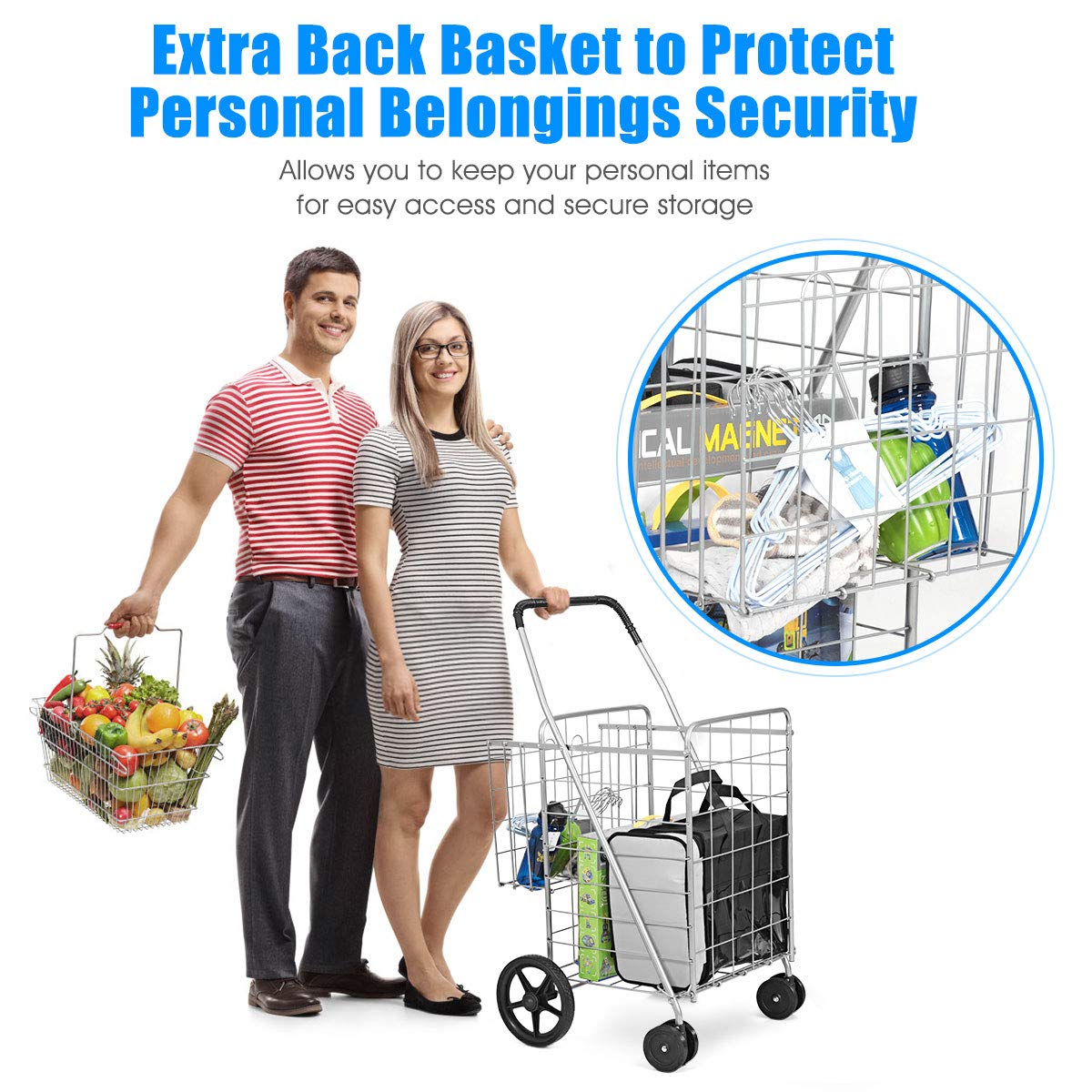 Jumbo Folding Shopping Cart