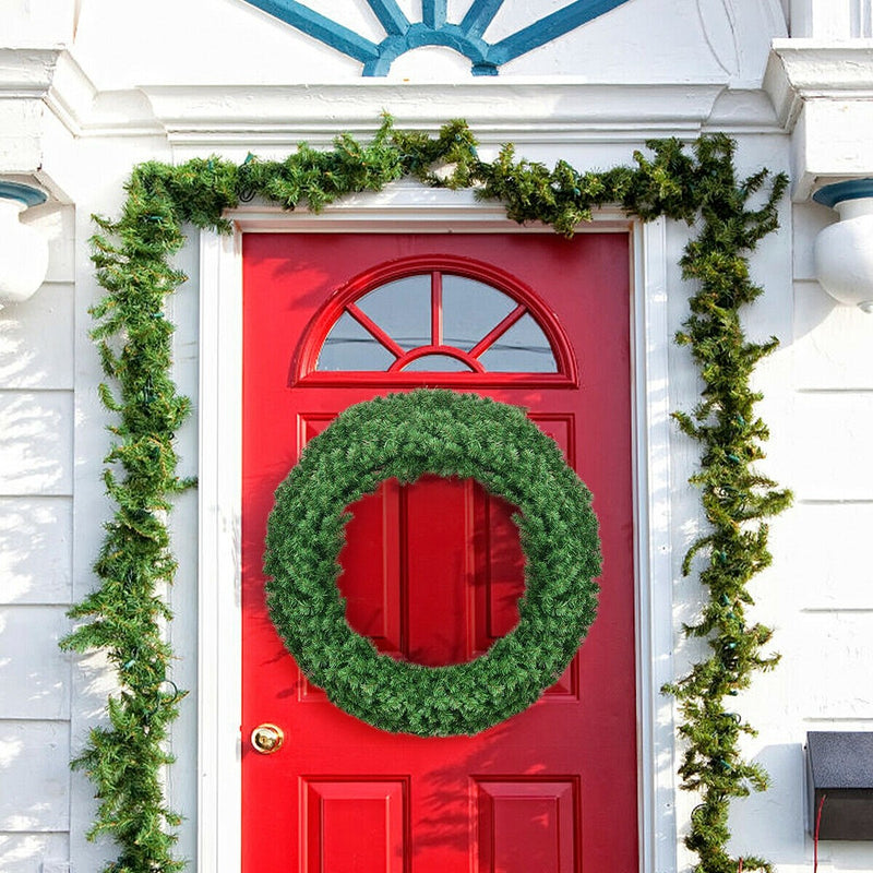 Load image into Gallery viewer, 48&quot; Pre-lit Cordless Artificial Christmas Wreath - GoplusUS
