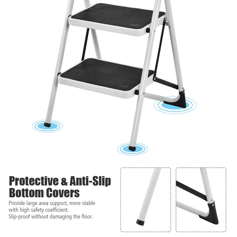 Load image into Gallery viewer, Step Ladder, Heavy Duty Folding 2 Step Ladder Step Stool
