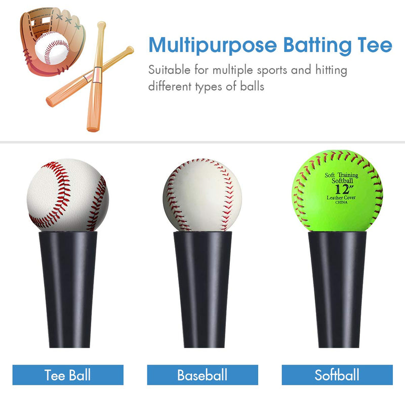 Load image into Gallery viewer, Batting Tee, Adjustable Baseball Hitting Tee Heavy Duty Softball - GoplusUS
