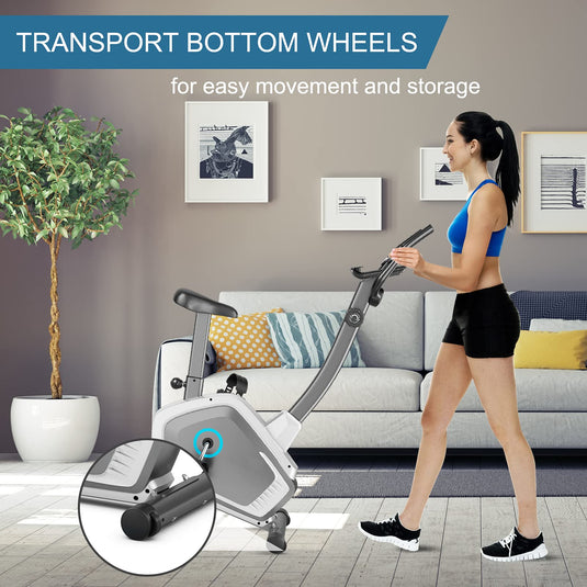 Indoor Magnetic Stationary Upright Cycling Bike - GoplusUS