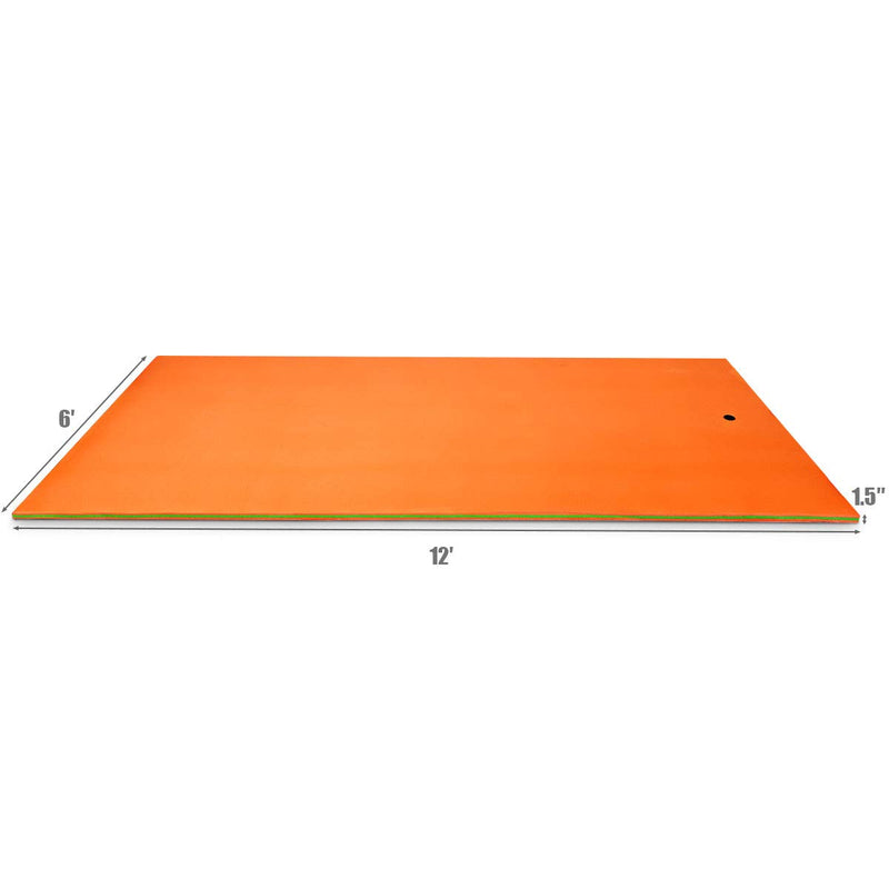 Load image into Gallery viewer, 12&#39; x 6&#39; Floating Water Pad, 3-Layer Tear-Resistant XPE Foam Mat - GoplusUS
