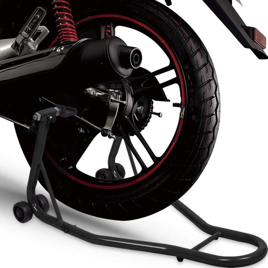 Motorcycle Stand Dirtbike Sport Bike Rear Wheel Lift Fork Swingarm Stands (Black, Rear Stand) - GoplusUS
