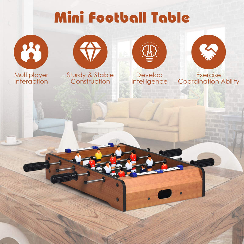 Load image into Gallery viewer, Mini Foosball Table, 20&quot; Portable Tabletop Soccer Game - GoplusUS
