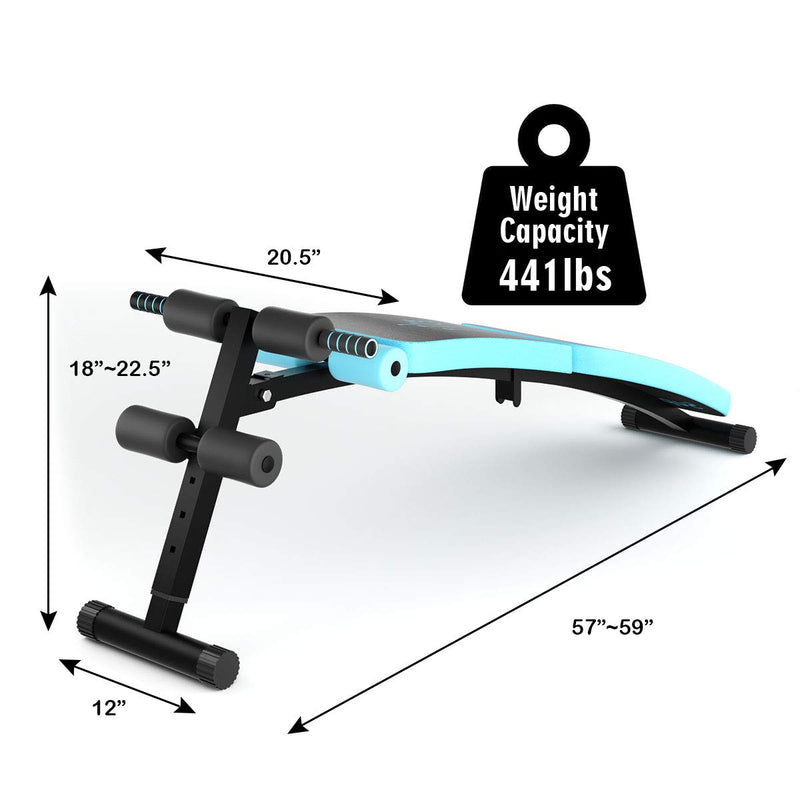 Load image into Gallery viewer, Sit Up Bench Adjustable, Foldable Abdominal Training Workout Slant Bench

