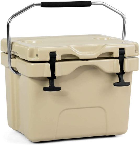 16 Quart Cooler, Portable Insulated Ice Chest - GoplusUS