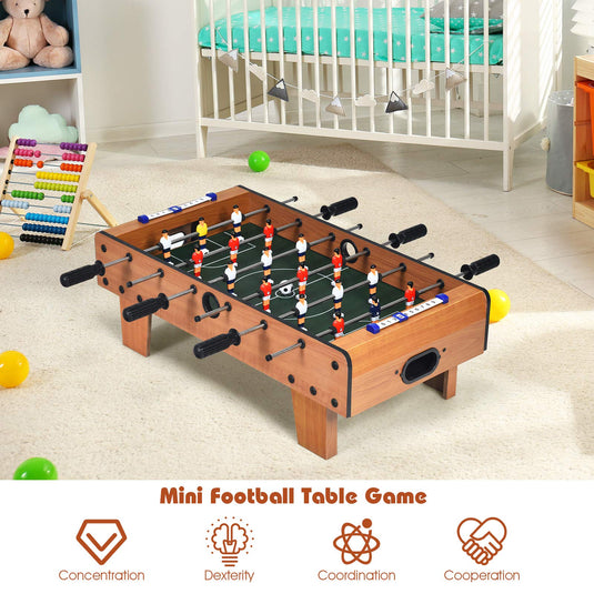 Mini Foosball Table, 27in Soccer Game Table - GoplusUS