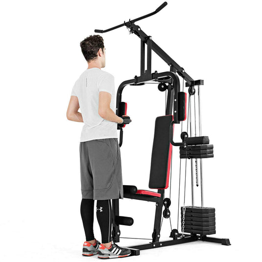 Multifunction Home Gym System Weight Training Exercise Workout Equipment Fitness Strength Machine - GoplusUS