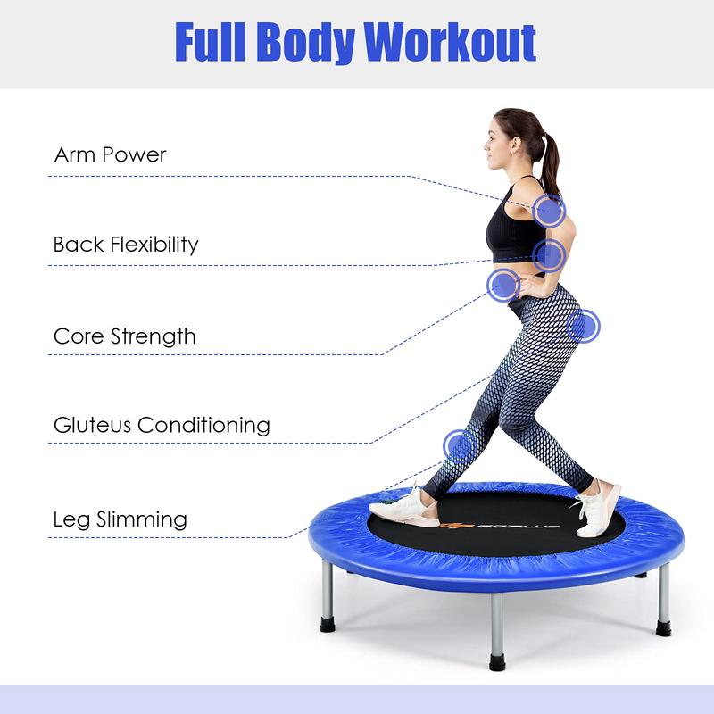 Load image into Gallery viewer, Goplus Mini Folding Trampoline, Foldable Fitness Rebounder for Children - GoplusUS
