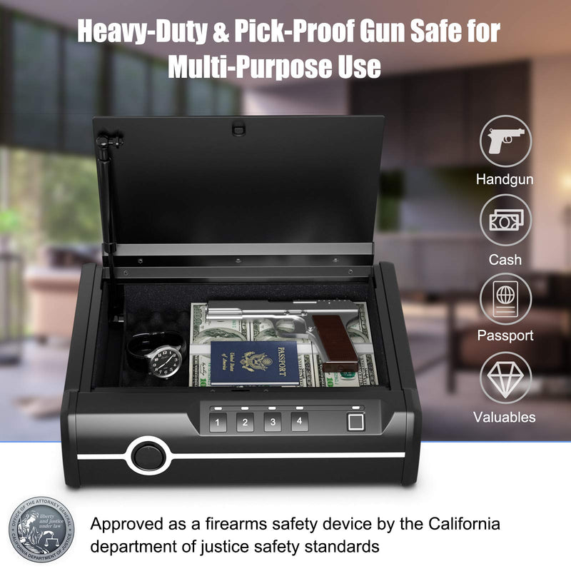 Load image into Gallery viewer, Gun Safe for 2 Pistols, DOJ Approved Pistol Safe - GoplusUS
