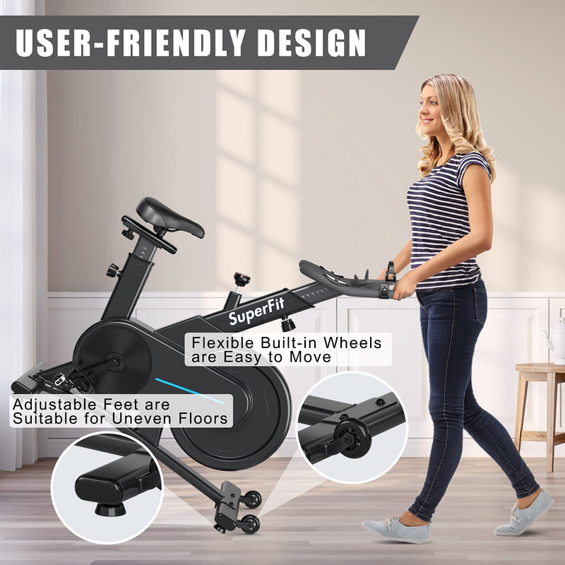Load image into Gallery viewer, Goplus Magnetic Exercise Bike, Stationary Cycling Bike with Adjustable Seat &amp; Handle - GoplusUS
