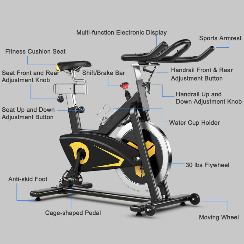 Load image into Gallery viewer, Magnetic Exercise Bike, Stationary Belt Drive Bicycle - GoplusUS
