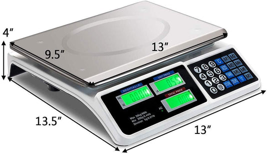 66 LB Digital Scale Price Computing Deli Electronic Counting Weight - GoplusUS