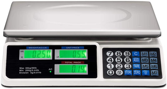 66 lb Digital Scale Price Computing Deli Electronic Counting Weight