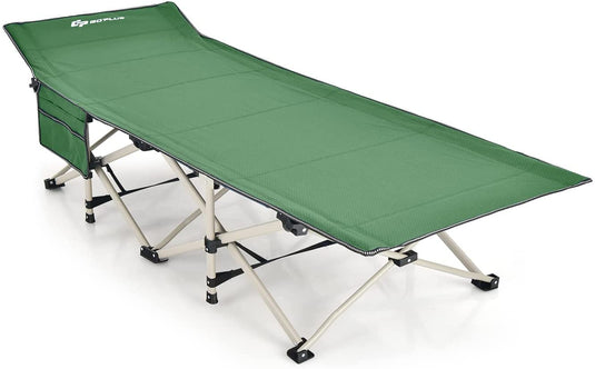 Folding Camping Cot, 882LBS (Max Load) 28.5'' Extra Wide - GoplusUS