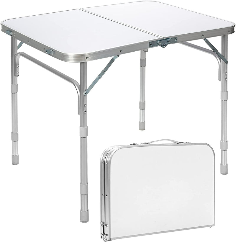 Load image into Gallery viewer, Folding Table, Height Adjustable Aluminum Foldable Utility Table - GoplusUS
