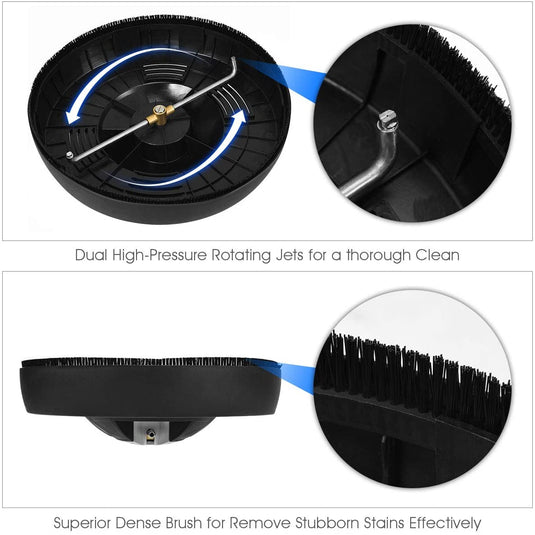 16-Inch Pressure Washer Surface Cleaner Attachment, 3000psi 1450rpm - GoplusUS