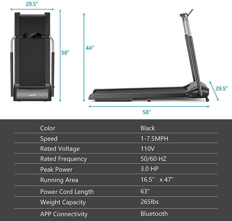 Load image into Gallery viewer, 3.0HP Folding Treadmill, Foldable Superfit Treadmill - GoplusUS
