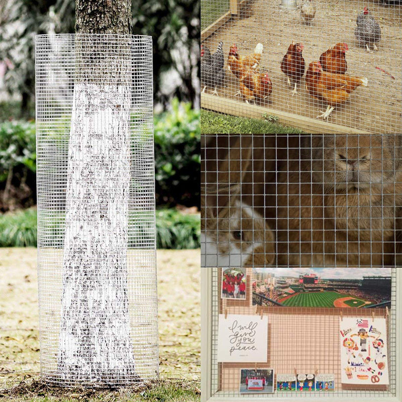 Load image into Gallery viewer, 48&#39;&#39; x 50&#39; 1/4 inch Hardware Cloth, 23 Gauge Square Galvanized Chicken Wire - GoplusUS
