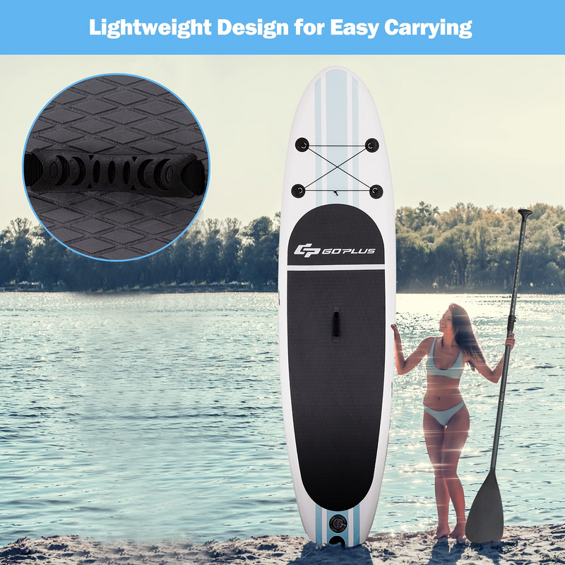 Load image into Gallery viewer, Goplus Inflatable Stand up Paddle Board Surfboard SUP Board with Adjustable Paddle Carry Bag - GoplusUS
