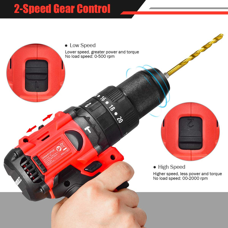 Load image into Gallery viewer, Cordless Drill, 20V Brushless 1/2&quot; Drill Driver Kit - GoplusUS
