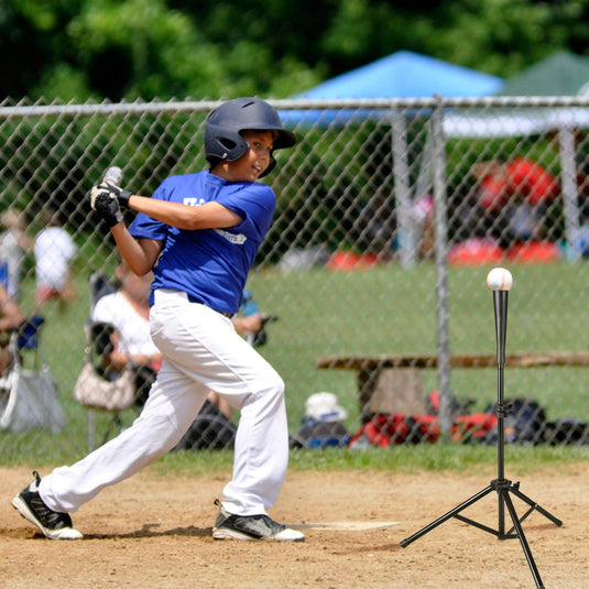 Batting Tee, Adjustable Baseball Softball Tripod for Batting Training Practice - GoplusUS
