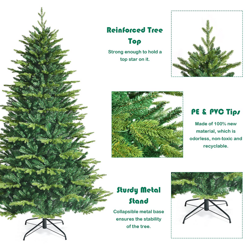 Load image into Gallery viewer, Goplus Christmas Tree, PVC &amp; PE Branch Tips, Indoor Holiday Festival Decoration for Residential Commercial Use - GoplusUS
