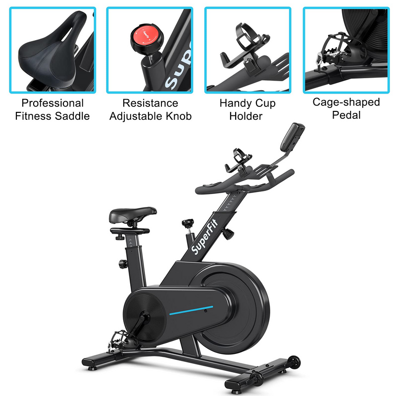 Load image into Gallery viewer, Goplus Magnetic Exercise Bike, Stationary Cycling Bike with Adjustable Seat &amp; Handle - GoplusUS
