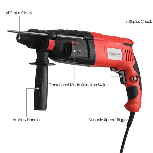 Professional Tools 1" SDS-Plus Rotary Hammer