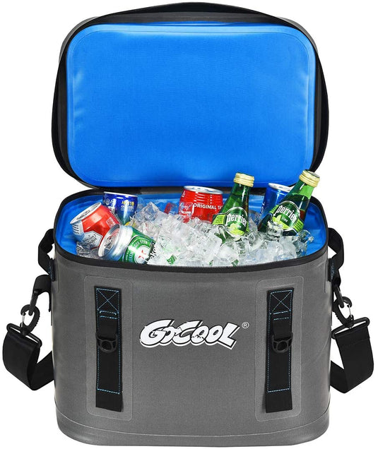30-Can Portable Cooler Bag, Insulated Soft Camping Cooler - GoplusUS