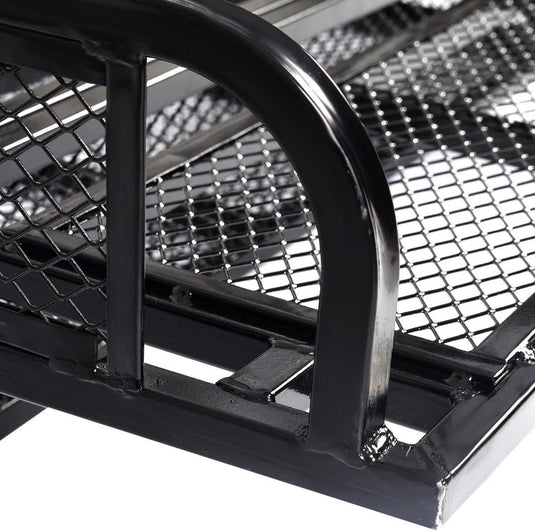 ATV UTV Universal Rear Drop Basket Rack Detachable Steel Luggage Cargo Steel Mesh Surface - GoplusUS