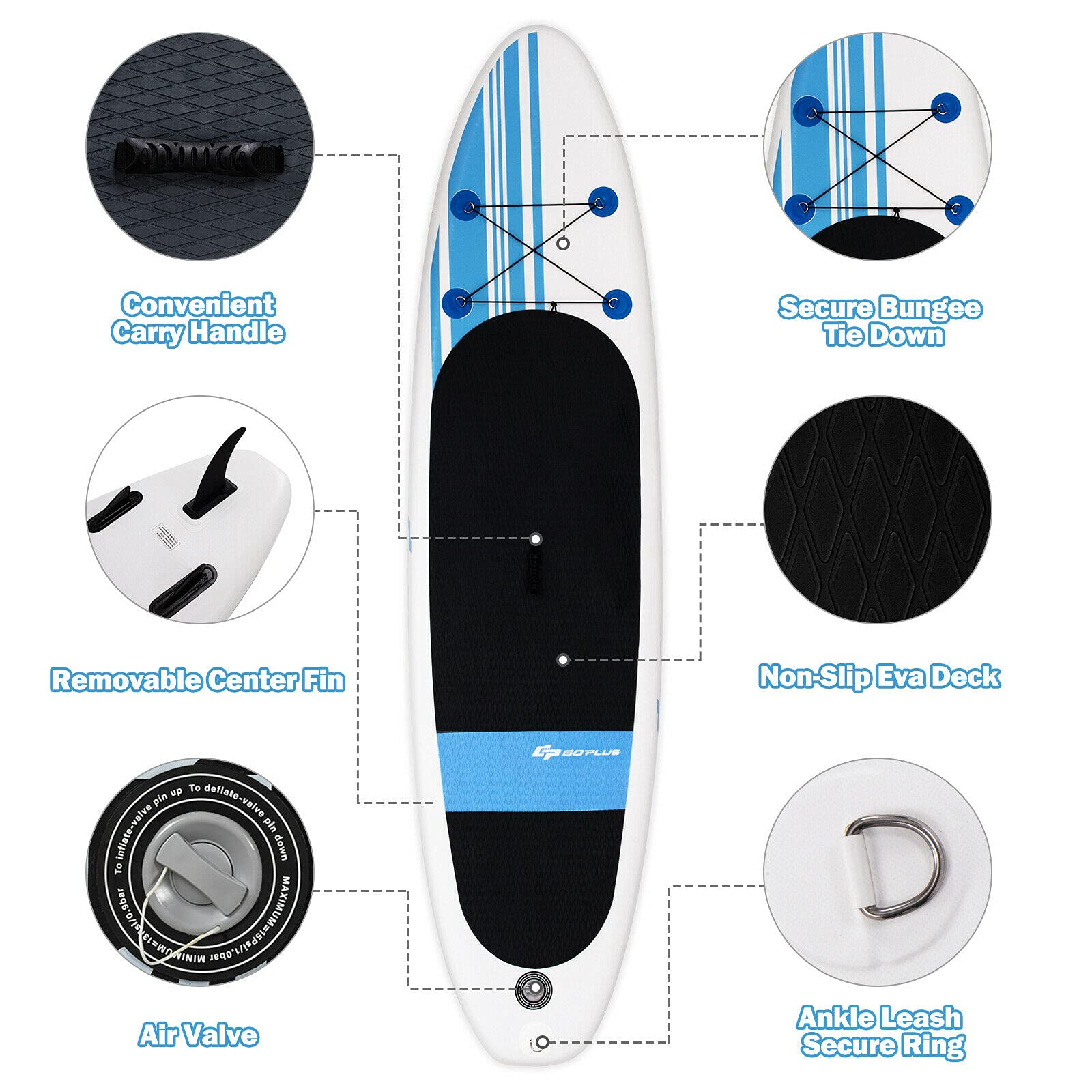 Inflatable 10'  StandUp Paddle Board Package