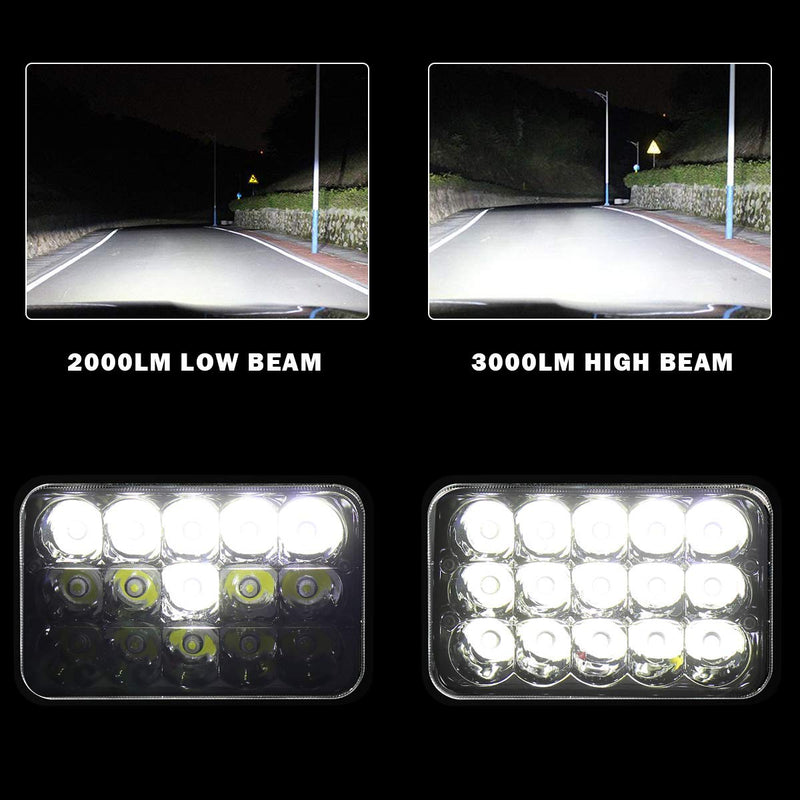 Load image into Gallery viewer, 4X6 Inch LED Headlights LED Chips for Ford Probe Oldsmobile Cutlass DOT Approved - GoplusUS
