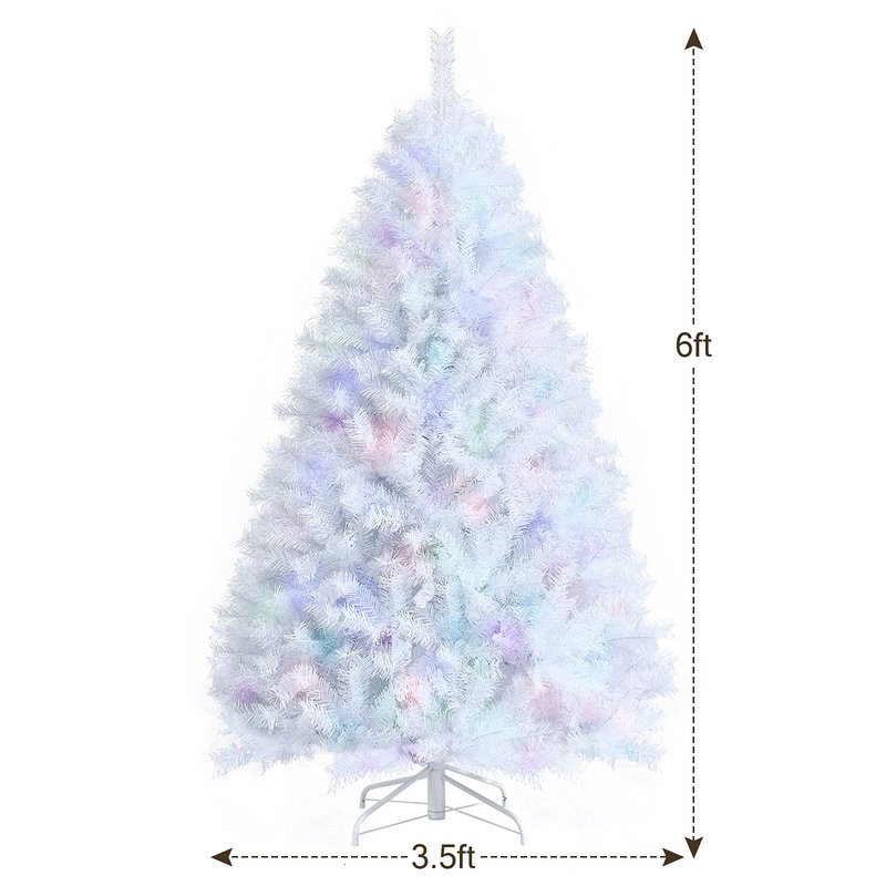 Load image into Gallery viewer, Goplus Artificial Christmas Tree, Hinged Unlit Full Xmas Pine Tree, Quick Set-Up, for Indoor Home Office Holiday Decoration - GoplusUS
